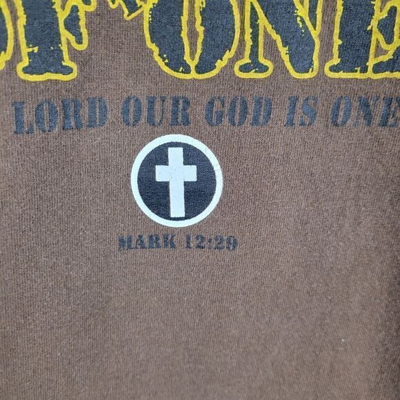 Army of the One Brown Cotton Long‎ Sleeve T-Shirt - Picture 3 of 7